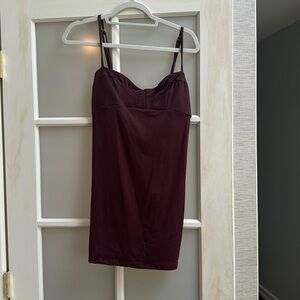 Brown free people mini dress